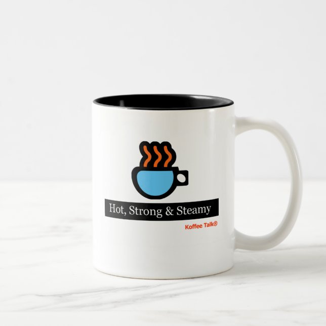 2 Couleurs Chaud, fort et chaud et humide - 15oz. Tasse (Droit)