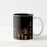 Chicago Skyline à la tasse de café à deux tons de 