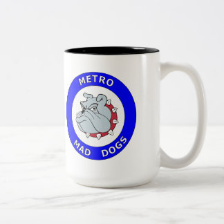2 Couleurs Chiens fous de métro - tasse de 15 onces