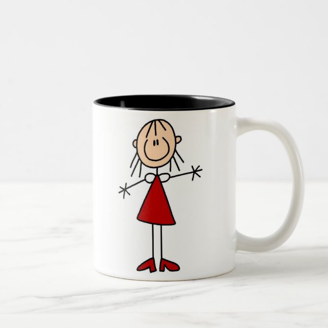 2 Couleurs Chiffre tasse de bâton de maman (Droit)
