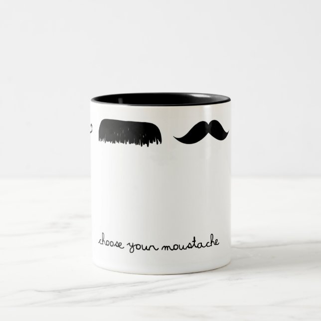 2 Couleurs choisissez votre tasse de moustache (Centre)