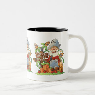 2 Couleurs Chute Scarecrow Fête tasse de café saisonnier