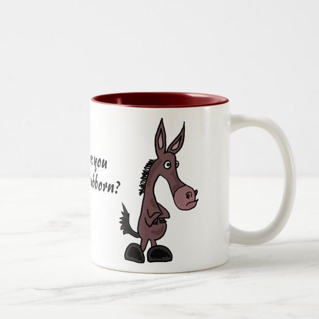 2 Couleurs CJ- tasse têtue de mule (Droit)