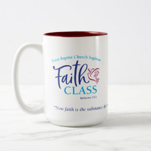 2 Couleurs Classe de foi de FBC Saginaw 15 onces. tasse ou