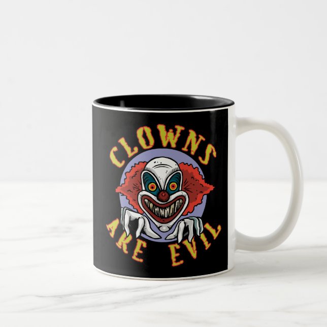 2 Couleurs Clows sont tasse à deux tons mauvaise (Droit)