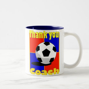 2 Couleurs Coach de football tasse
