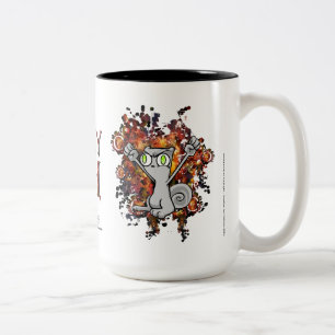 2 Couleurs Colère de Squirrelly ! Tasse mousseuse