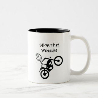 2 Couleurs Collez ce Wheelie ! Tasse