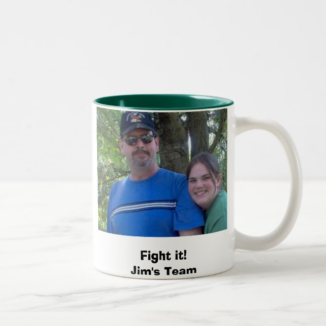 2 Couleurs Combattez-le ! L'équipe de JIM - tasse de café (Droit)
