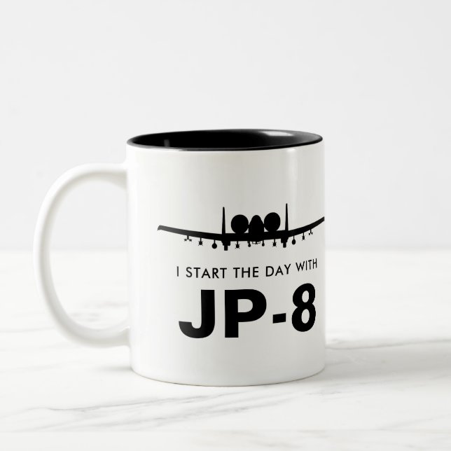2 Couleurs Commencez le jour avec la tasse de JP-8 Warthog (Gauche)