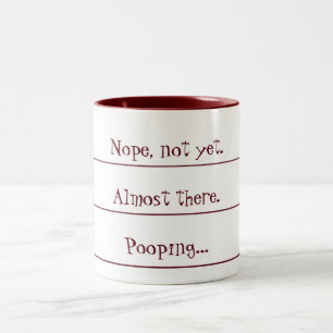 2 Couleurs Compte à rebours de café dans la tasse de Pooping