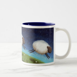 2 Couleurs Compte de la tasse de moutons