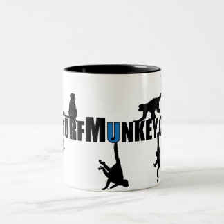 2 Couleurs Conception accrochante de singe sur la tasse de