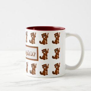 2 Couleurs Conception de castor de tasse