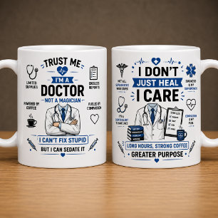 2 Couleurs Conception de tasse de docteur drôle - Je suis un
