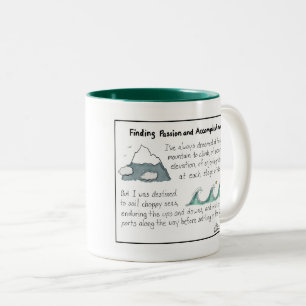 2 Couleurs Conclusion de la tasse à deux tons de passion et