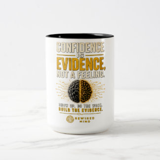 2 Couleurs Confiance Est Preuve | Tasse Deux Tons Esprit Repr
