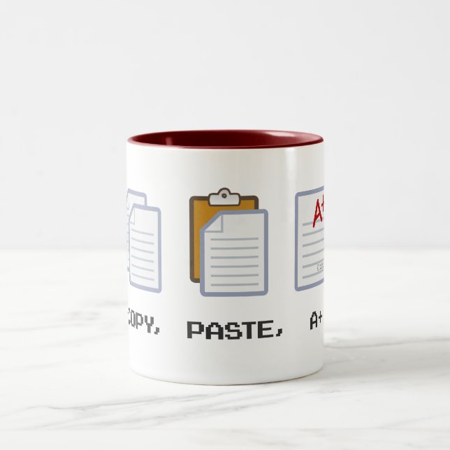 2 Couleurs Copie, pâte, A+ tasse (Centre)