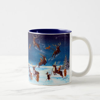 2 Couleurs Corgi de leçons de vol et tasse de renne