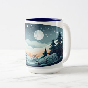 2 Couleurs Cosy tasse à thème hiver