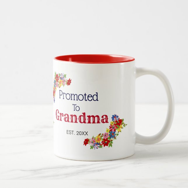 2 Couleurs Coutume favorisée dans la tasse de grand-maman (Droit)