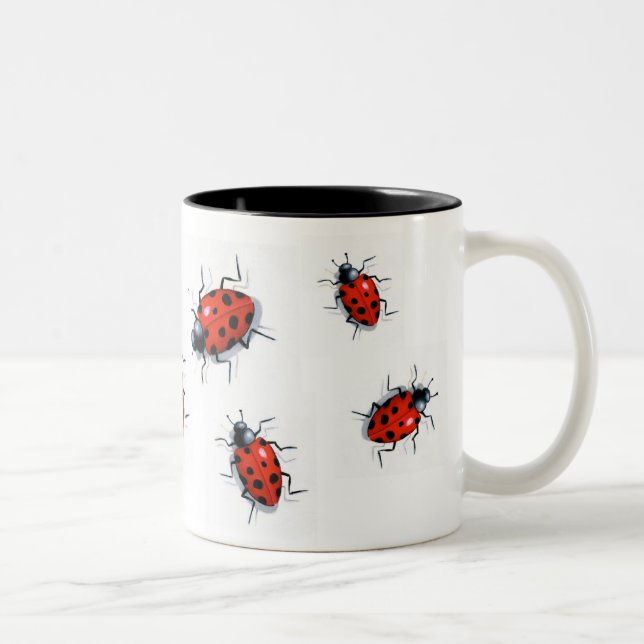 2 COULEURS COUVERT DANS LA TASSE DE COCCINELLES (Droit)