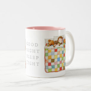2 Couleurs COZY QUILT Tasse Rose Bicolore
