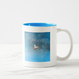 2 Couleurs croire quand les cochons volent de la tasse