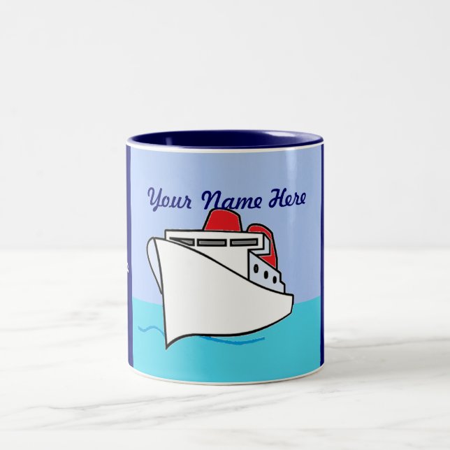 2 Couleurs Croisons tasse personnalisée (Centre)