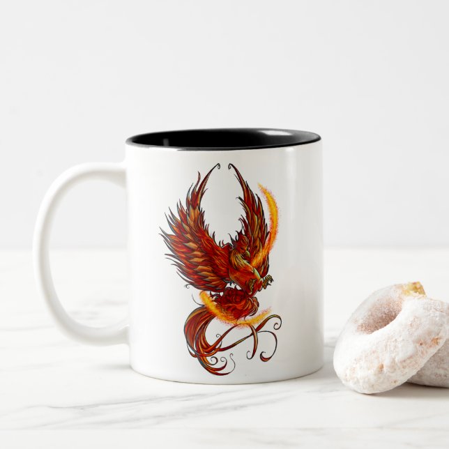 2 Couleurs Croyance dans la tasse magique de Phoenix (Avec donut)