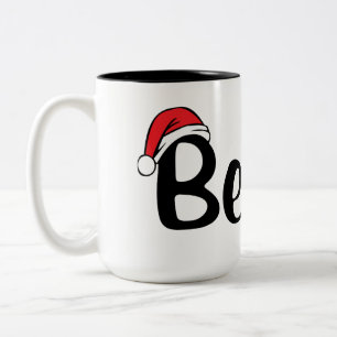2 Couleurs Croyez, tasse de café de casquette de Père Noël