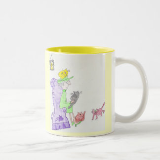 2 Couleurs Dame tasse de chat de Dat