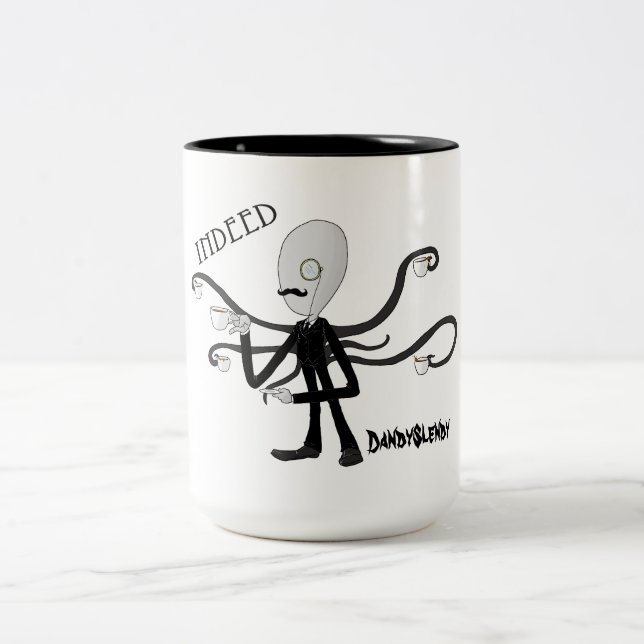 2 Couleurs DandySlendy - Slenderman boit la tasse de thé (Centre)