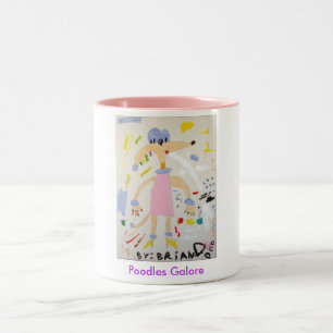 2 Couleurs De caniches tasse en abondance