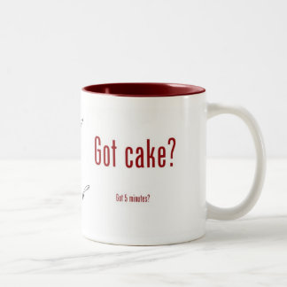 2 Couleurs de cinq minutes tasse de recette de gâteau de
