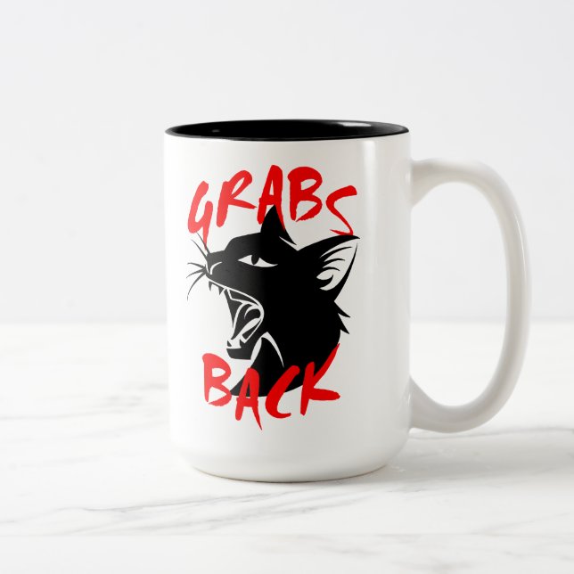 2 Couleurs De grippages grande tasse de retour (Droit)