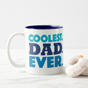 2 Couleurs De papa la plus fraîche la tasse jamais, bleue