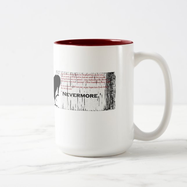 2 Couleurs De Raven la tasse rouge plus jamais (Droit)