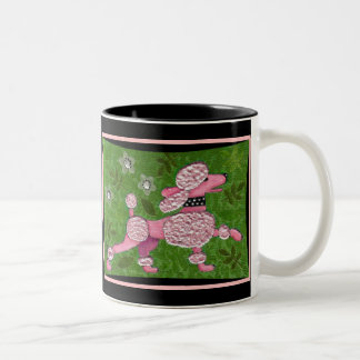 2 Couleurs DÉFILÉ ROSE de CANICHE - tasse espiègle de caniche