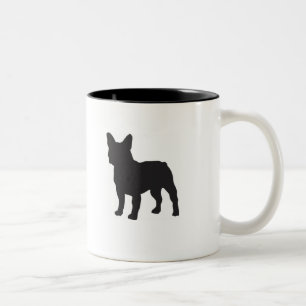 2 Couleurs Despote ! Tasse noire de bouledogue français
