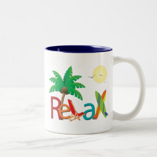2 Couleurs Détendez la tasse - personnaliser !