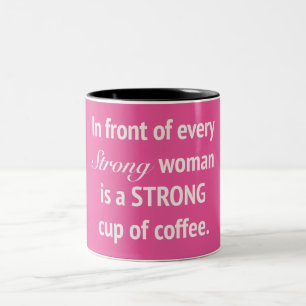2 Couleurs Devant chaque tasse forte de femme