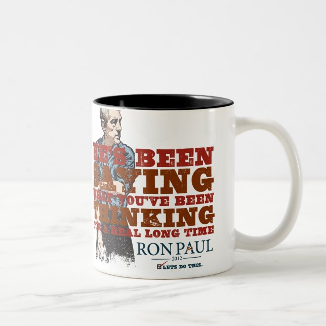 2 Couleurs Disant ce que vous pensez la tasse (Droit)