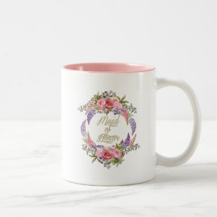 2 Couleurs Domestique de tasse d'or de ton du bouquet deux de