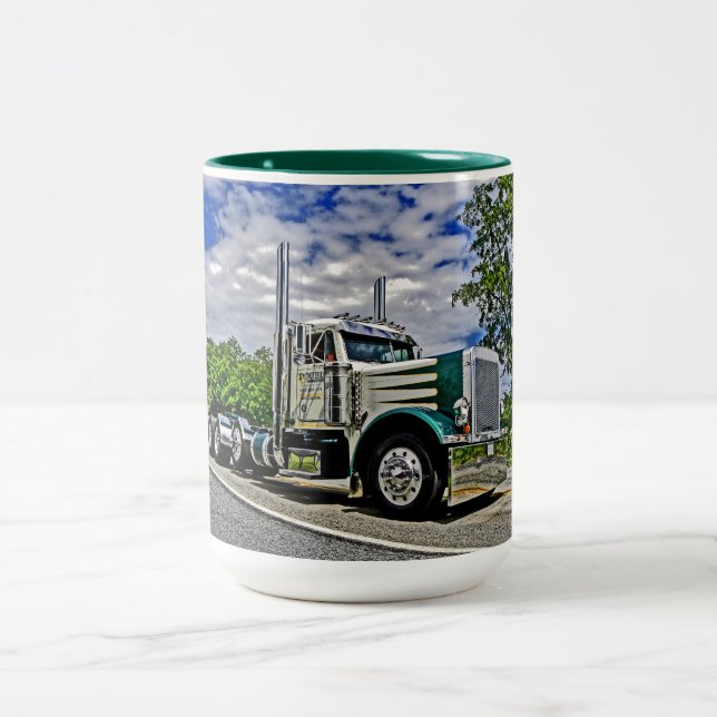 2 Couleurs Double tasse de D Peterbilt 379 (Centre)