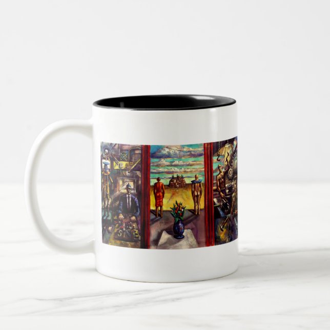 2 Couleurs Douille intérieure de Margfolket peignant la tasse (Gauche)
