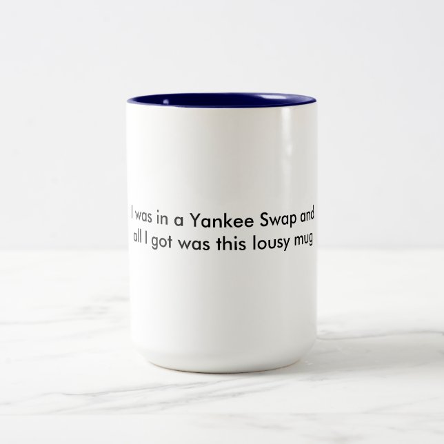 2 Couleurs Échange de Yankee - tasse drôle (Centre)