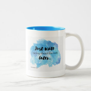 2 Couleurs Écrivez juste la conception de tasse
