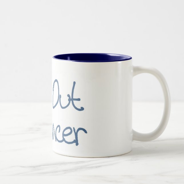 2 Couleurs Éliminez la tasse de Cancer (Droit)