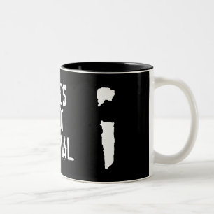 2 Couleurs Elle n'est pas normale - tasse de Rachel Alexandra